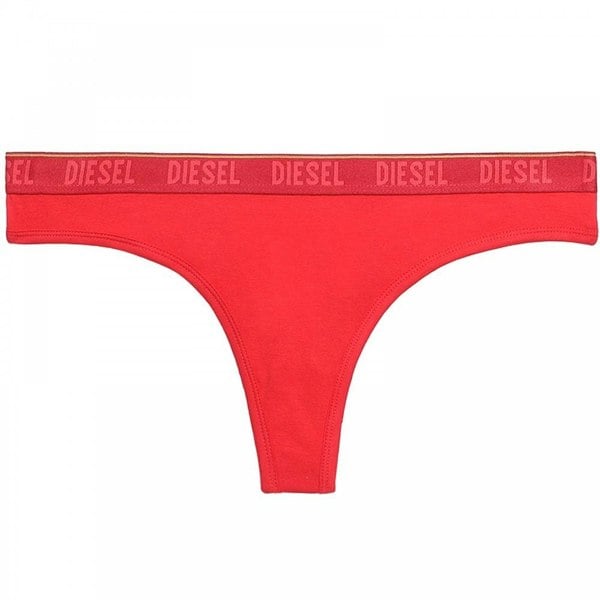 Diesel Ufst Starsy 3-Pack Thong, Black/Red/Black