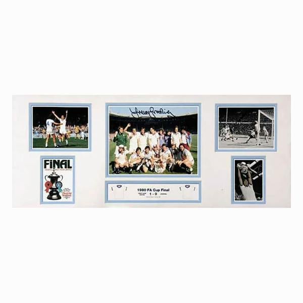 Sir Trevor Brooking signed West Ham United 1980 FA Cup Final storyboard — Unframed