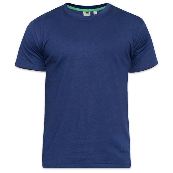 Duke Mens D555 Flyers Crew Neck Kingsize T-Shirt - Navy