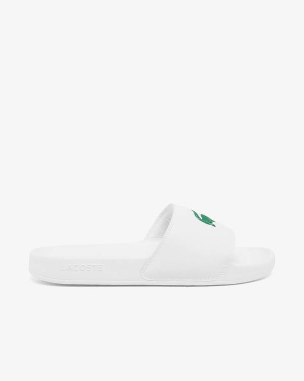 Lacoste Mens Serve Sliders - White/Green 082