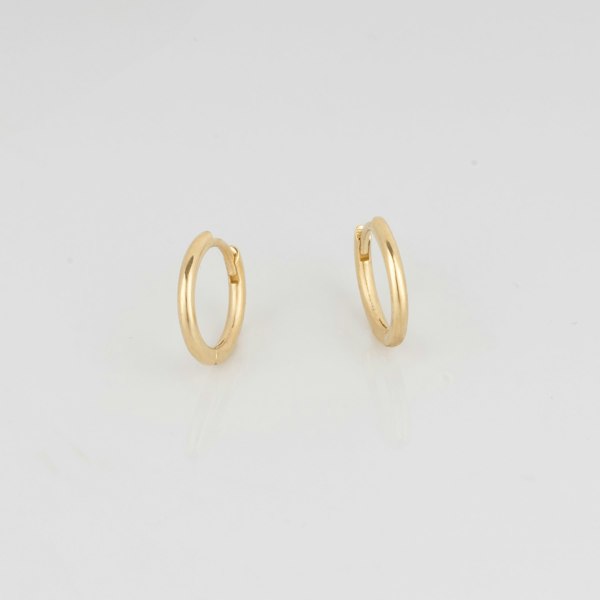 Spero London Fine 14ct Solid Gold Hoop Earrings