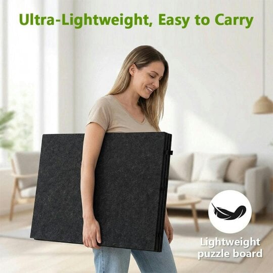 Havendro 1000PCS Tilting Puzzle Board with 2in1 Designed Stand Cover Felt Mat w/ 6 Drawer