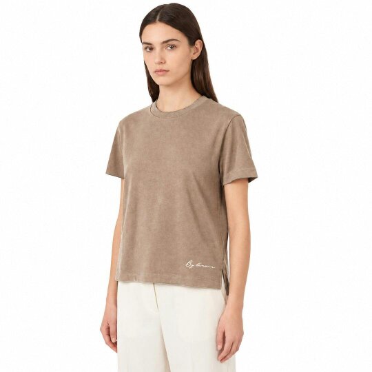 By Lanvin Small Signature Logo Taupe T-Shirt