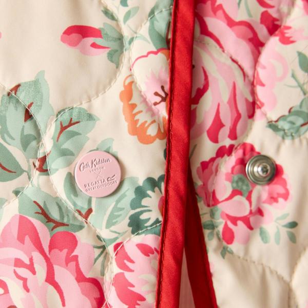 Regatta Womens/Ladies Cath Kidston Hackney Rose Quilted Padded Jacket - Cream - 