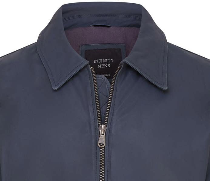 Infinity Leather Mens A2 Cowhide Leather Bomber Jacket-Eura