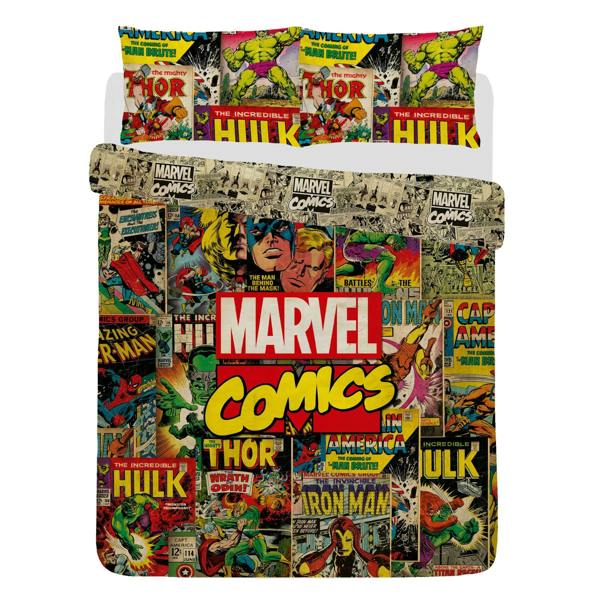 Avengers Comics Multi Duvet Cover Set