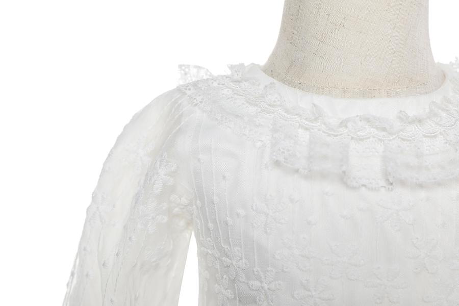 Cinda Lace Christening Party Dress and Bonnet