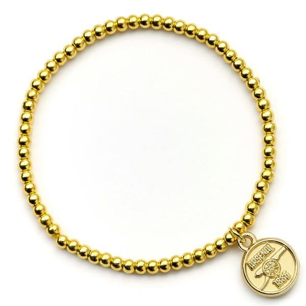 Arsenal Football Club Gold Finish Ballbead Bracelet