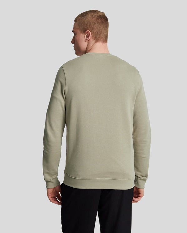 Lyle & Scott Crew Neck Sweatshirt Jumper - Sage Green