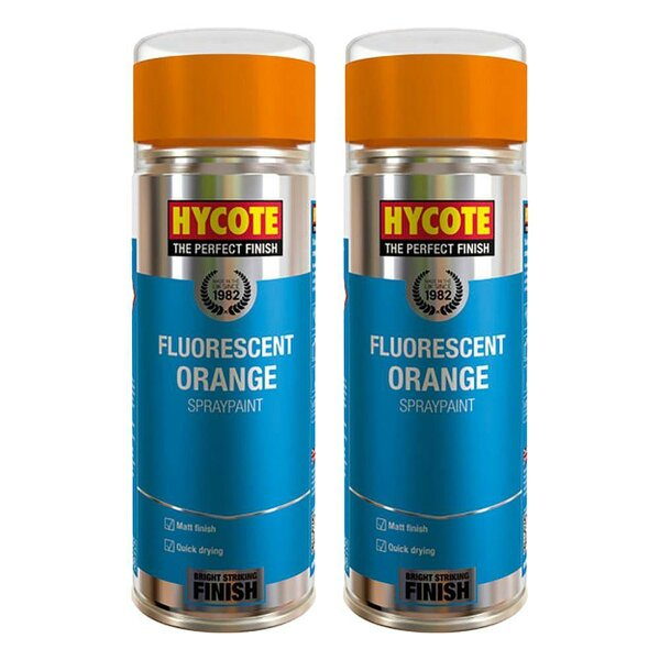 Hycote 2X Hycote Fluorescent Orange Spray Paint 400ml
