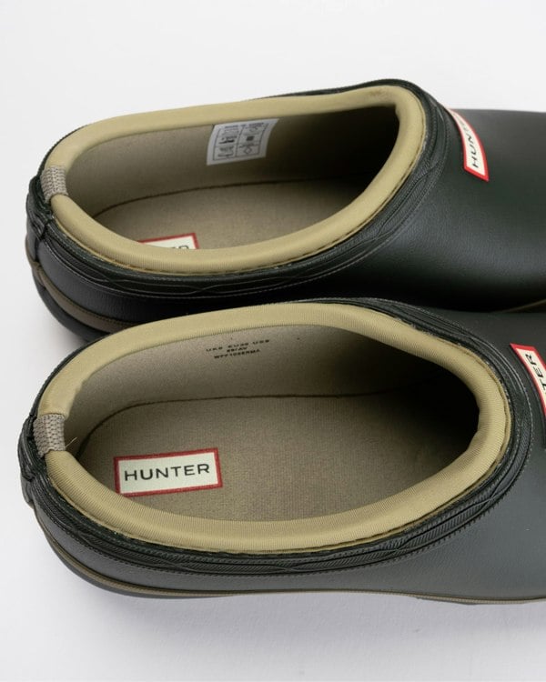 Hunter Gardener Womens Clog - Dark Olive/Clay