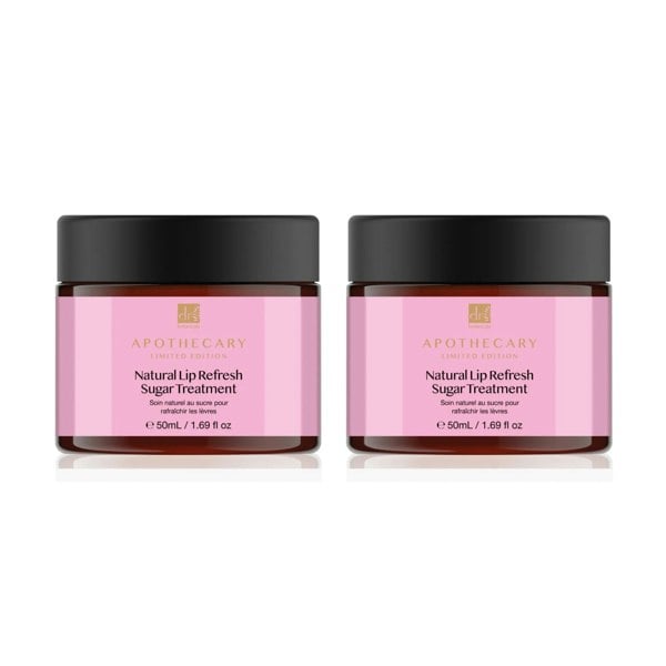 Dr Botanicals Natural Lip Refresh Sugar Treatment 50ml Twin Value Savings Pack