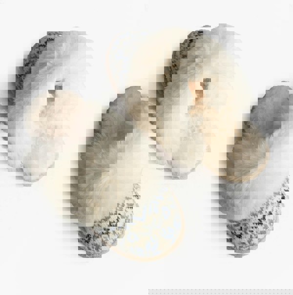 Totes Toasties FAIR ISLE KNIT Mule Slippers Womens Blue