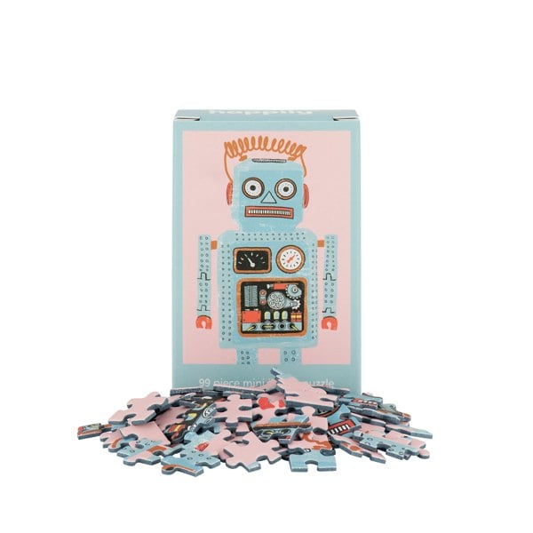 Happily Puzzles Robot - 99 Piece Mini Jigsaw Puzzle
