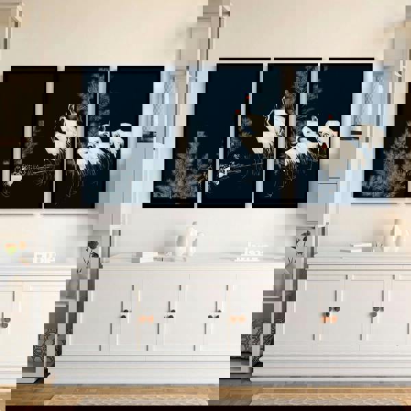 Living Room Gallery Wall | Set of 3 Asian Inspired Wall art Prints