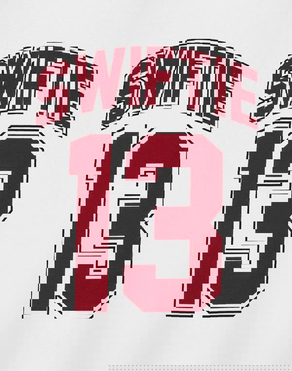 Show Me The Merch Womens White 13 Short Sleeved T-Shirt