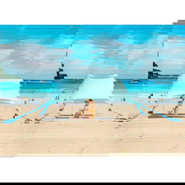 Gr8 Garden Portable Beach Tent Family Sun Shade 4-6 Person Shelter Camping Canopy UPF50+