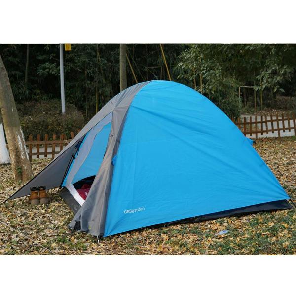 Gr8 Garden 2 Person Camping Starter Set 4 Man Tent Sleeping Bags Mats LED Lantern Festival Kit