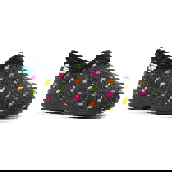 Lunar Womens/Ladies Studio Slippers - Black