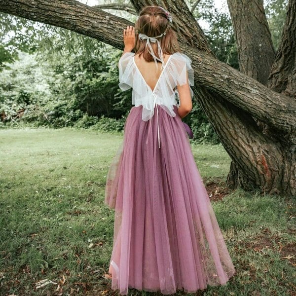 Rear detailing on the back of a Bohemian Serendipity Dress dress