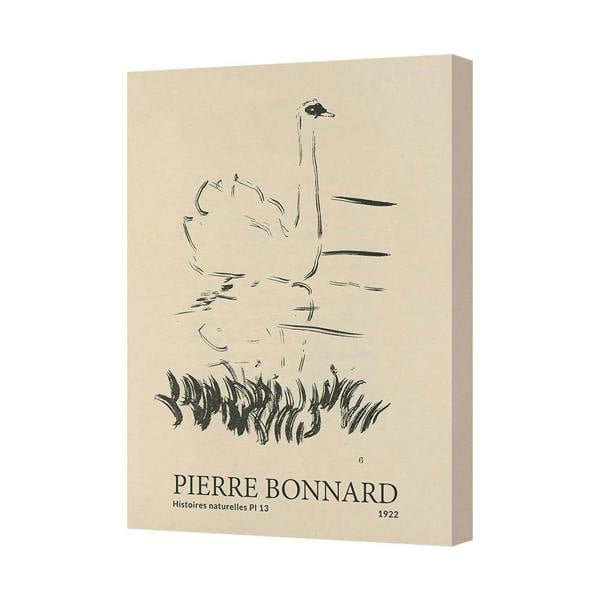 Benjamin Tate Design Pierre Bonnard Histoires Naturelles Canvas Art Print 1922 Swan Sketch