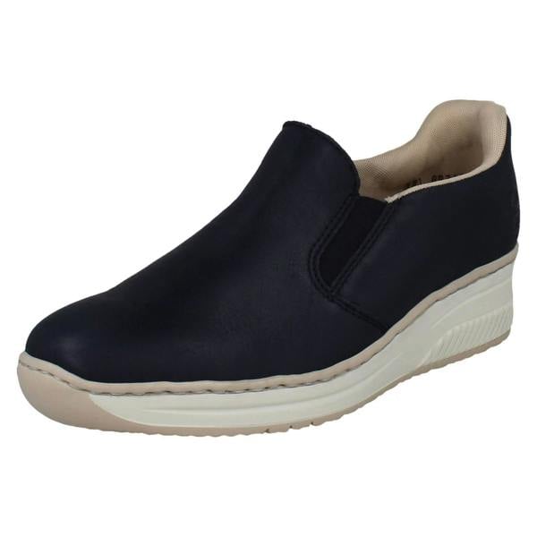 Rieker Ladies Rieker Wedge Sole Casual Shoes 48761