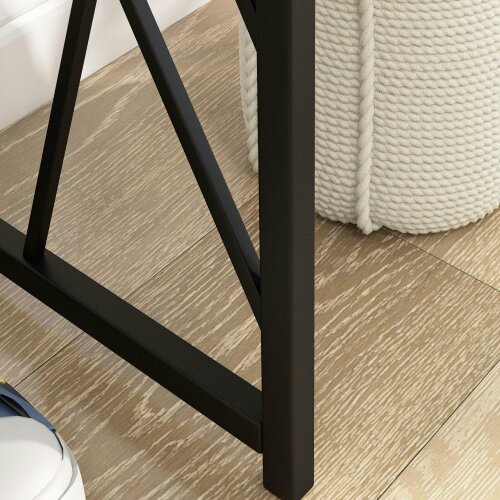 Wyld Haus Toli 120cm Metal And Wooden Grey Industrial Console Table