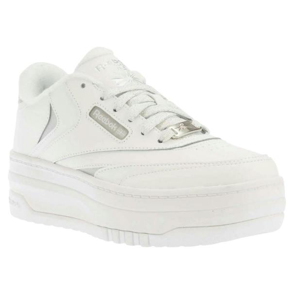 Reebok Childrens/Kids Club C Extra Leather Trainers - White - 