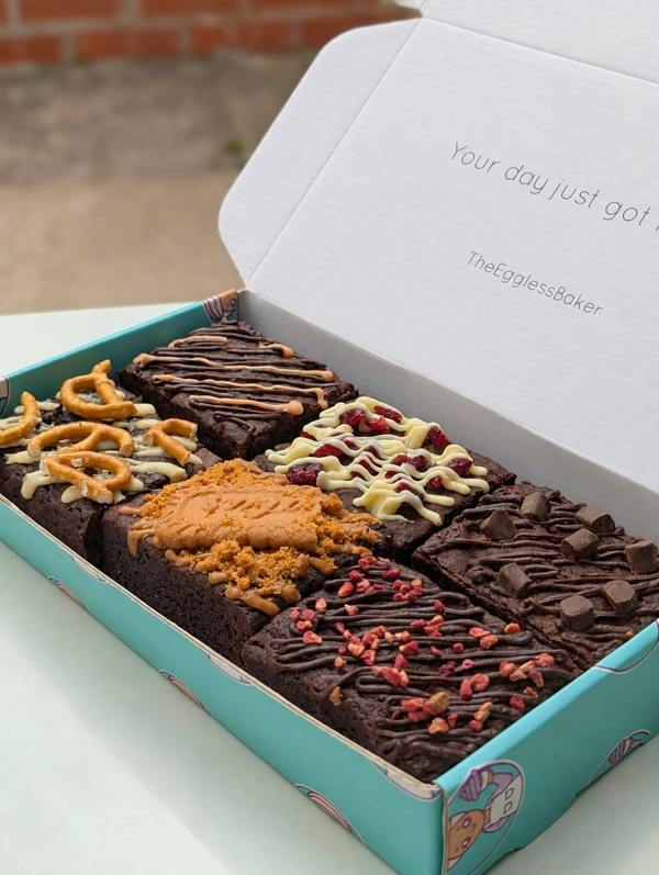 Vegan Christmas Festive Brownie Mixed Box
