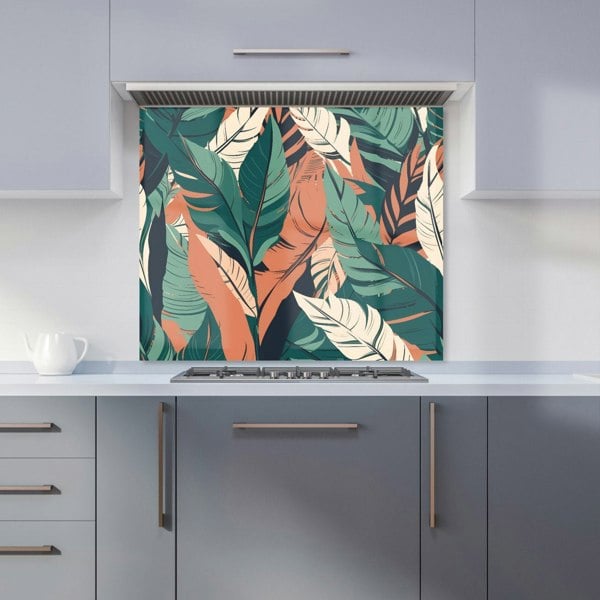 Warren Reed - Designer Autumn Tropical Leaves Kitchen Splashback