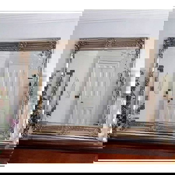 Exclusive Mirrors Kingsbury Rectangle Mirror Antique Champagne 60cm x 90cm