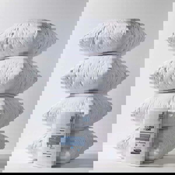 HOMESCAPES Terry Towelling Waterproof Pillow Protectors Pack of 4