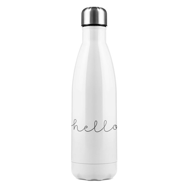 Benjamin Tate Design Text Inspiration Designer Stainless Steel Bottle