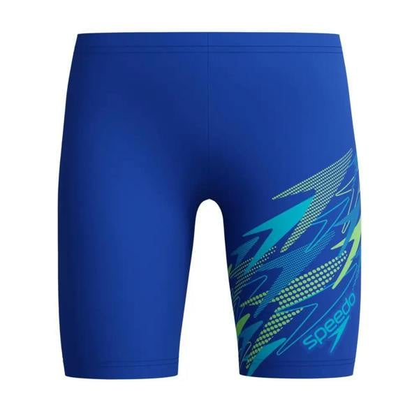 Speedo Boys Medley Logo Swim Jammer - Blue/Turquoise