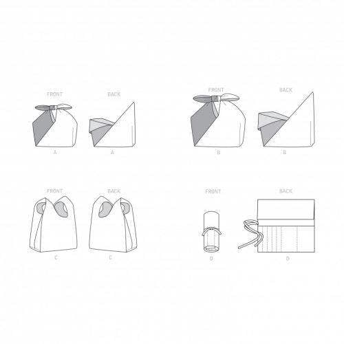 Simplicity Sewing Pattern 9332, Bags One Size - Easy