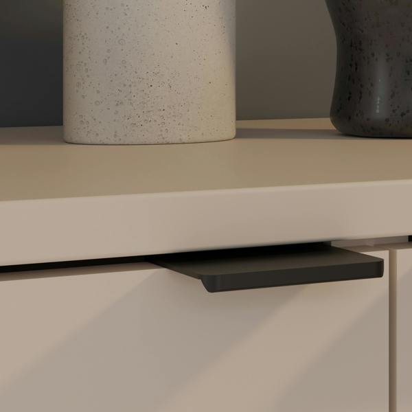 Furniture To Go Ganymede TV Unit with Open Shelf, 2 Drawers & 2 Doors in Sand