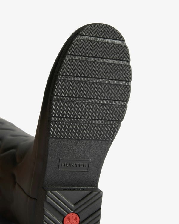 Hunter Womens Originals Refined Tall Onion Quilt Boots - Black