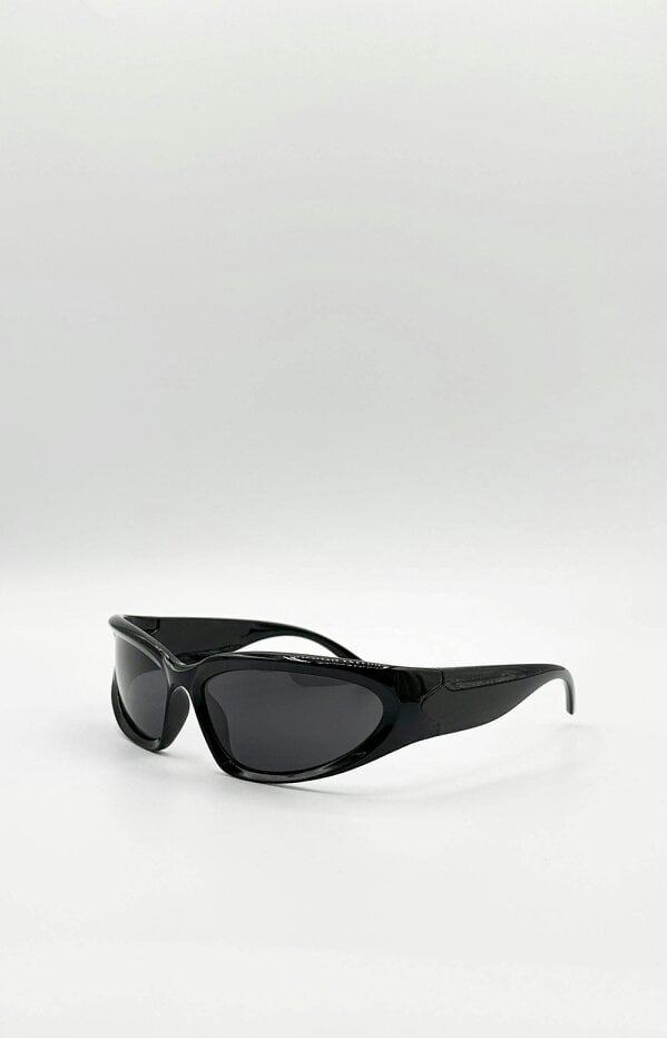 SVNX Racer Style Sunglasses with Black Lenses