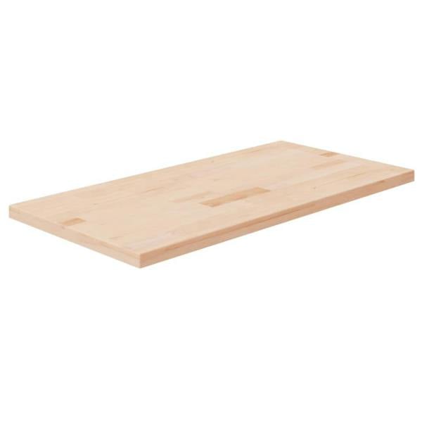 Berkfield Bathroom Countertop 80x40x2.5 cm Untreated Solid Wood