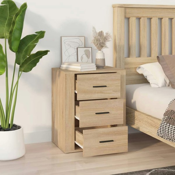 Berkfield Bedside Cabinet Sonoma Oak 50x36x60 cm Engineered Wood