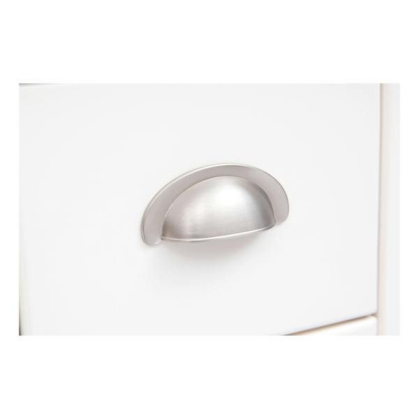 Cabinet Bits Tropea 5 Drawer Chest of Drawers Chrome Cup Handle