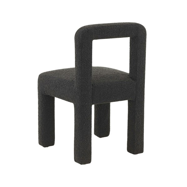 Furniture Edit Hazel Black Boucle Dining Chair