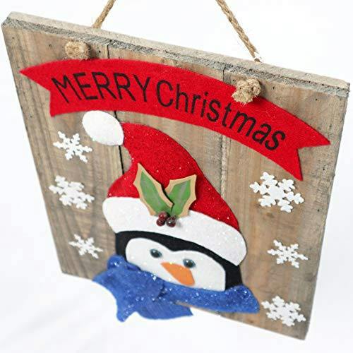 36 cm Battery Operated Wooden Frame Wall Decoration with 6 Warm White LED Bulbs image 4