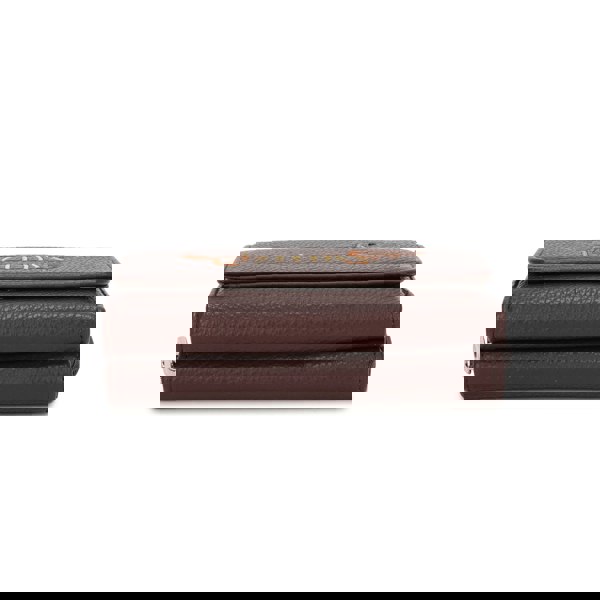 Kitise Dachshund Dog Embroidery Trifold Snap Coin Purse Wallet