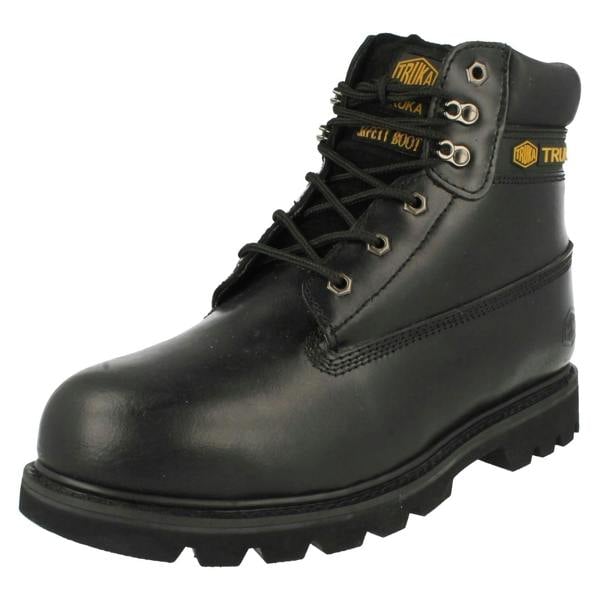 Truka Unisex Truka Lace Up Steel Toe Cap Boots WL02