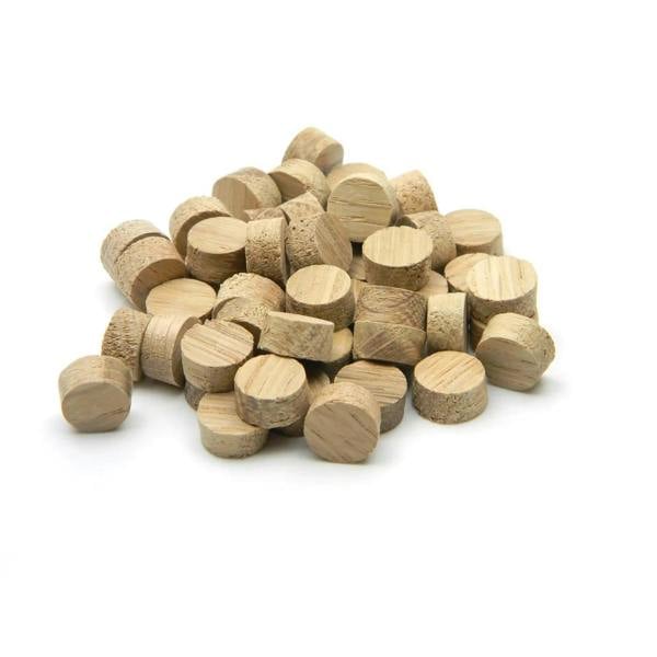 12.7mm - 1/2" Oak Flat Head Cross Grain Plug