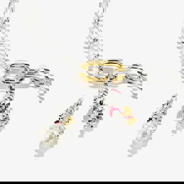 THOMAS SABO Charm Club Connect Peanuts Original Snoopy & Woodstock Pearl Charm CC1308-427-14