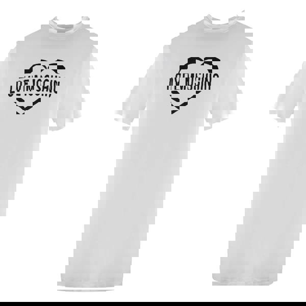 Moschino Love Moschino Bold Heart Logo White T-Shirt