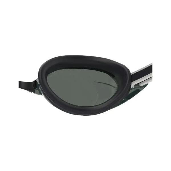 Speedo Vanquisher 3.0 black gray goggles with curved lens tech