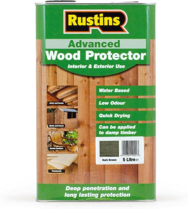 Rustins Advanced Wood Preserver Dark Brown